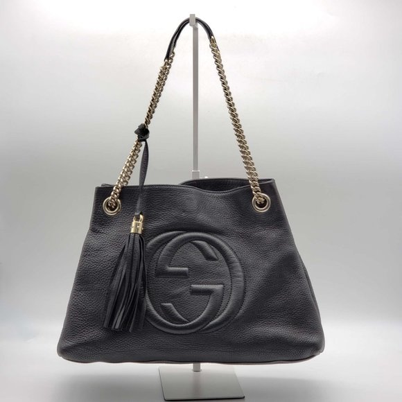 Gucci Handbags - 100% Authentic Gucci GG Soho on Chain Medium Shoulder Bag